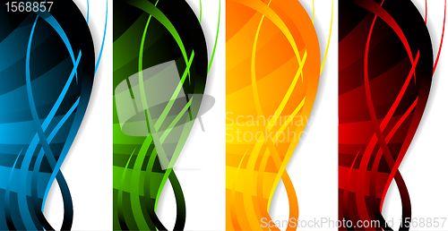 Image of Vector set of banners