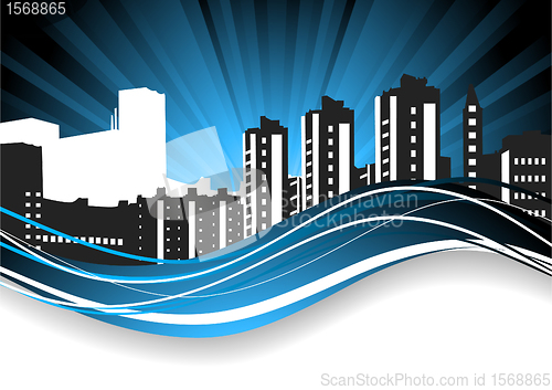 Image of Abstract background. Cityscape
