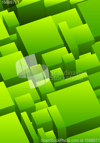 Image of Abstract urban background in green color