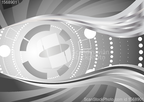 Image of Vector abstract tech  background