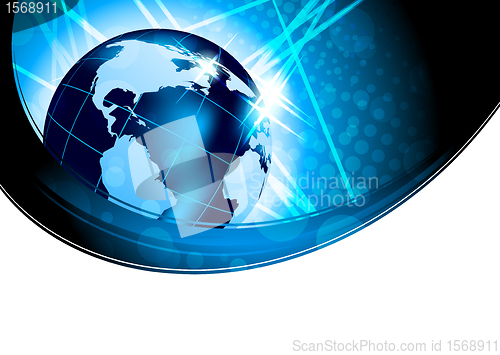 Image of Bright background with globe