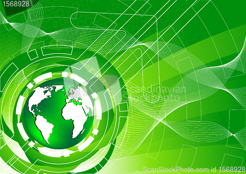 Image of Vector green background