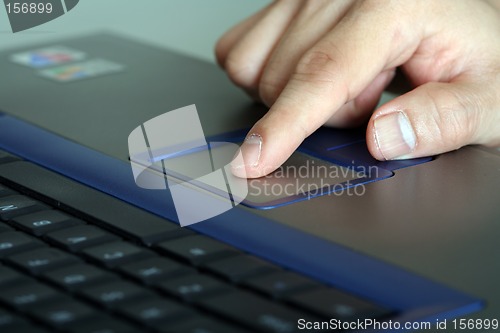 Image of Businessman and laptop