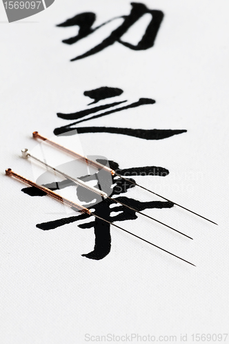 Image of acupuncture needles