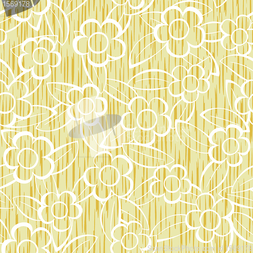 Image of flowers seamless repeat pattern