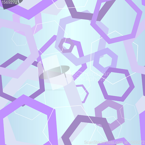 Image of Abstract hexagon hi-tech seamless background