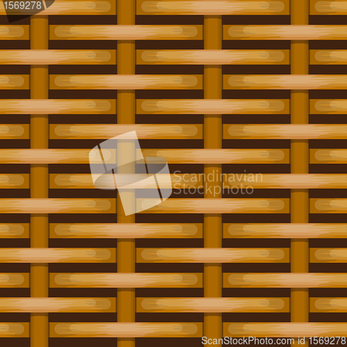Image of Brown woven wicker for use as background