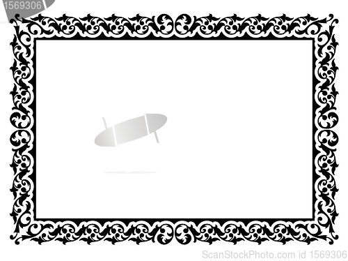 Image of simple ornamental decorative frame