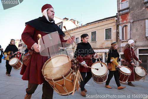 Image of Medieval drummers band