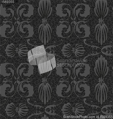 Image of old style black and white seamless background