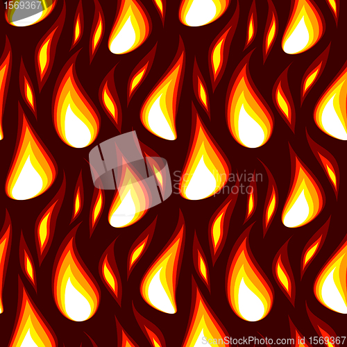 Image of red flame seamless background