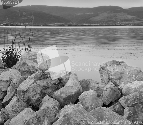 Image of Stones on riverbank