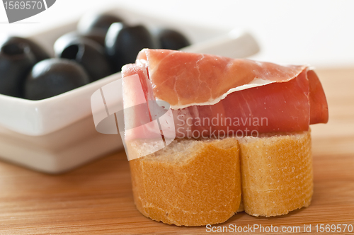 Image of ham of Spain Jamon Serrrano