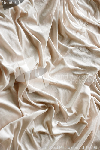 Image of Wrinkled velvet fabric