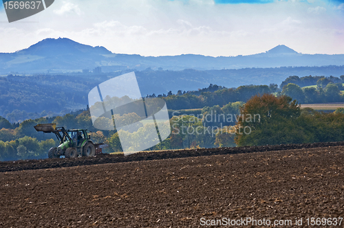 Image of agriculture machine with plow