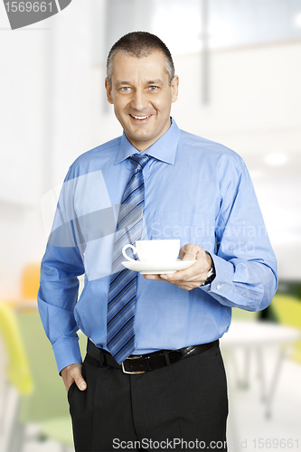 Image of business man coffee