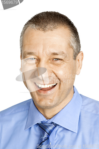 Image of business man laughing