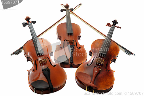 Image of three violins