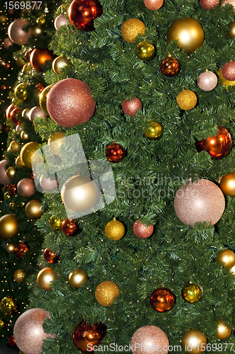 Image of christmas tree with balls