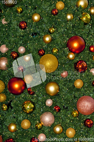 Image of christmas tree with balls