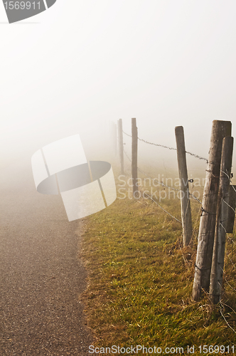 Image of descending fog in autumn