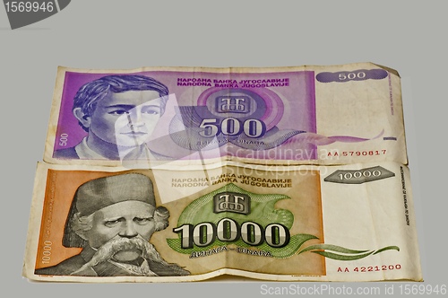 Image of former money of Yugoslavia