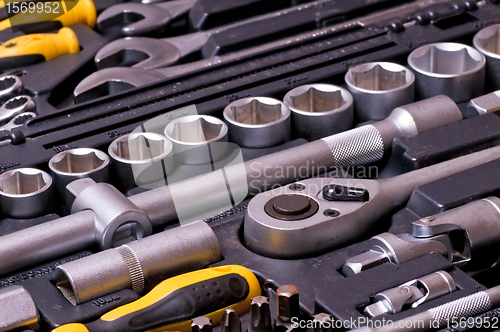 Image of wrench socket tool box