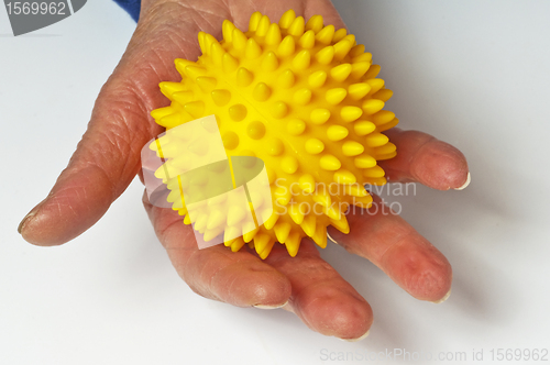 Image of hand with massage ball