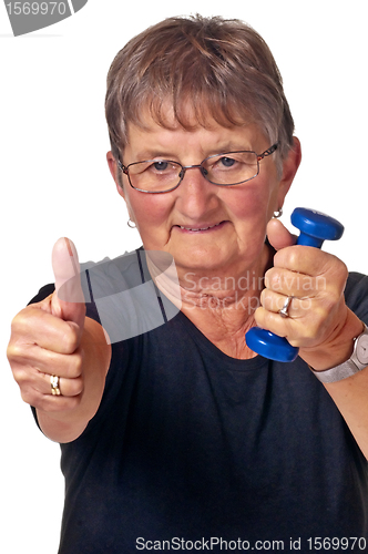 Image of pensioneer does bodybuilding