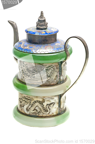 Image of old chinese  teapot