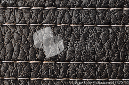 Image of Closeup on a leather texture