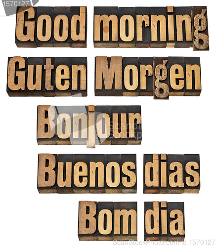 Image of Good morning in five languages