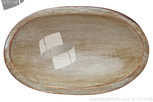 Image of rustic wood dough bowl