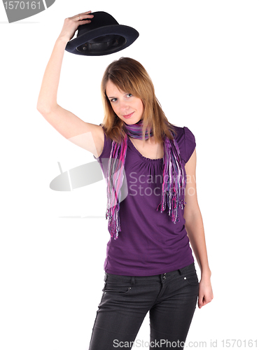 Image of Girl in a hat