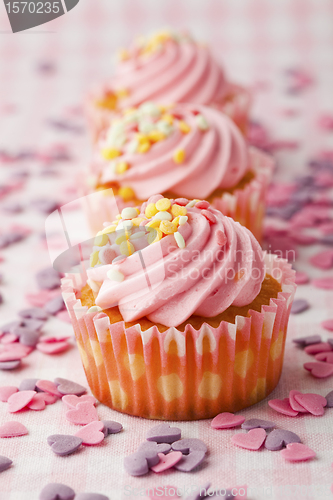 Image of Pink muffins