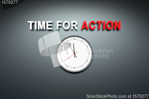 Image of Time for action at the wall