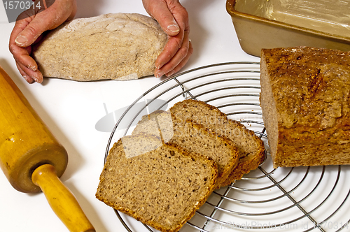 Image of baking whole grain bread