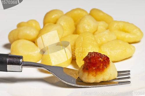 Image of italian dish gnocci