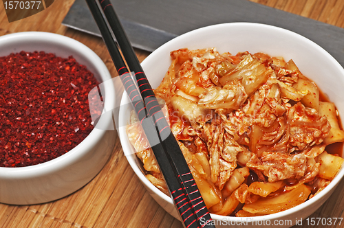 Image of Kimchi with kimchi spice