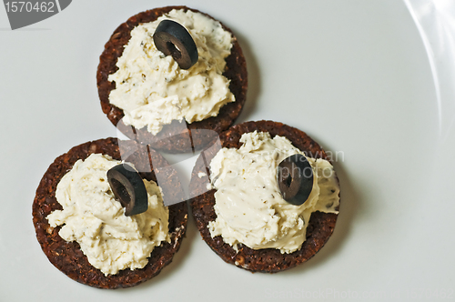 Image of cream cheese with  herbs