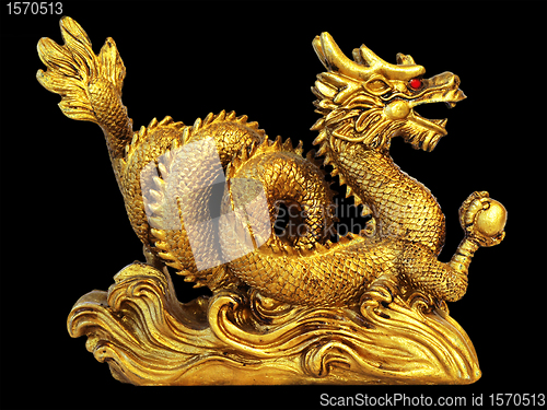 Image of chinese dragon for happyness and luck