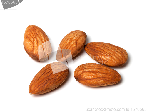 Image of Almonds isolated on white background