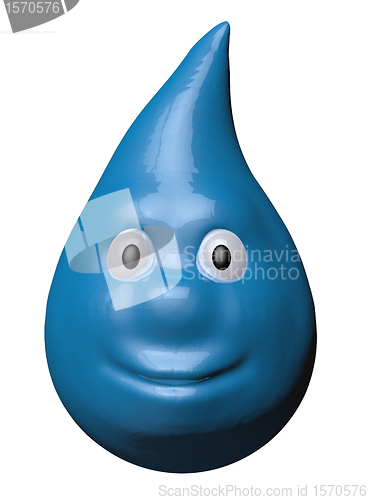 Image of cartoon water drop