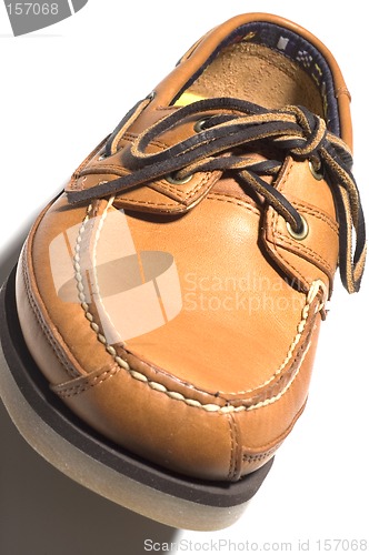 Image of rugged quality leather moccasin