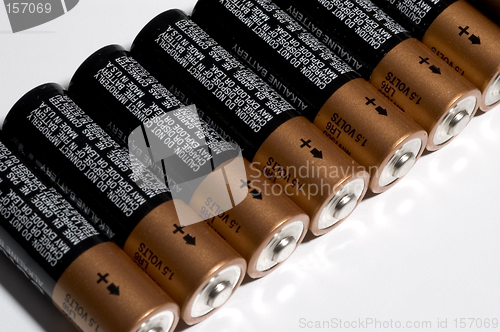 Image of batteries in a row