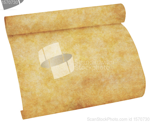 Image of old parchment paper scroll