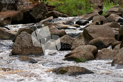 Image of rushing water in river