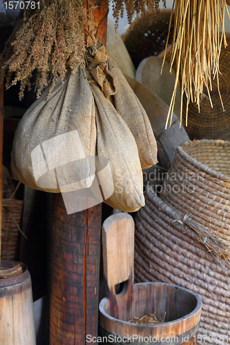 Image of dry herbals background