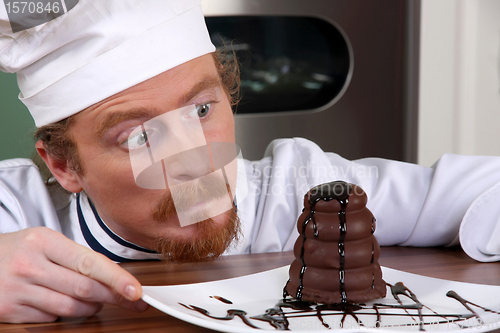 Image of Funny young chef