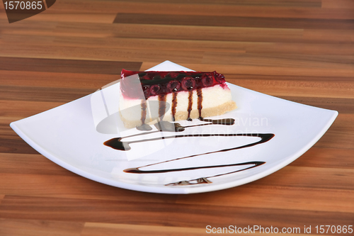 Image of Piece of cake on the plate